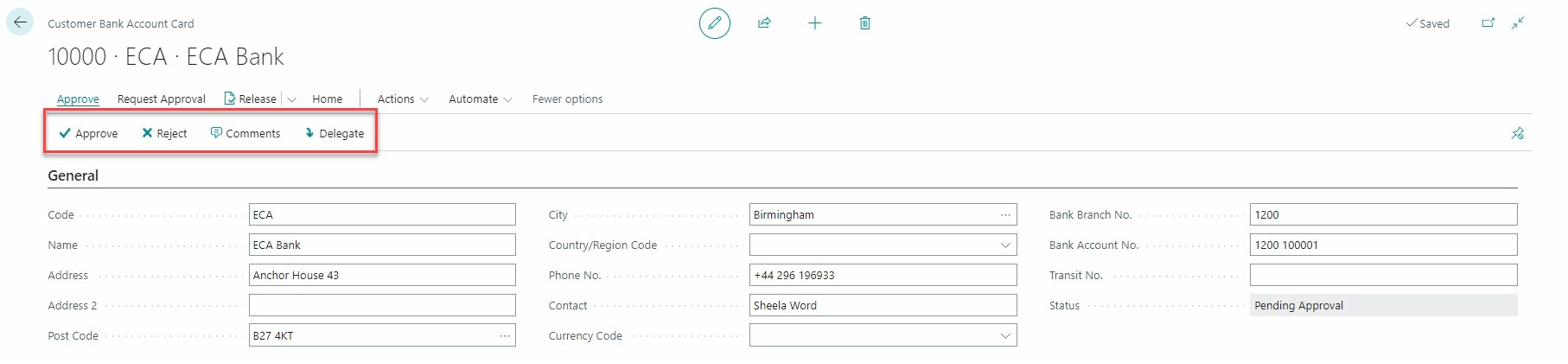 Approve from Customer Bank Card
