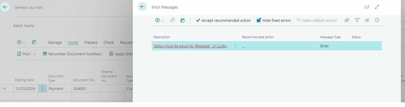 Journal Restrictions on Posting