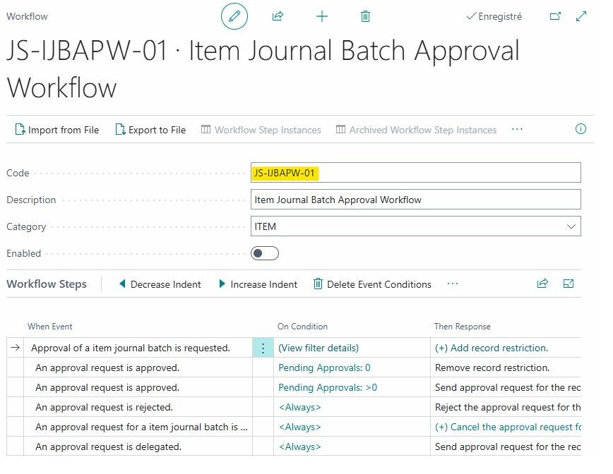 Workflow Configuration
