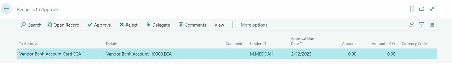 Approve from Requests to Approve