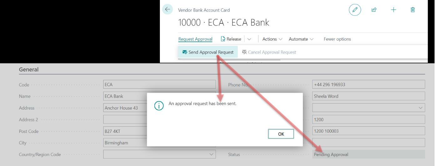 Send Approval Request